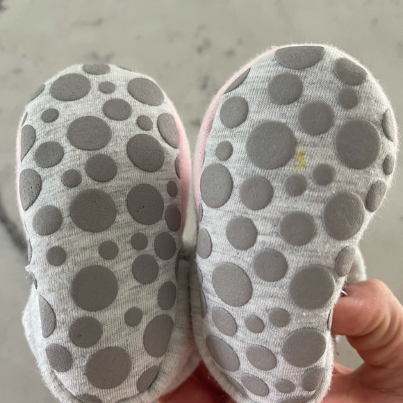 Infant Baby Girls Cotton Booties Winter Fleece Warm Cozy Socks Soft Bottom . - Picture 3 of 3